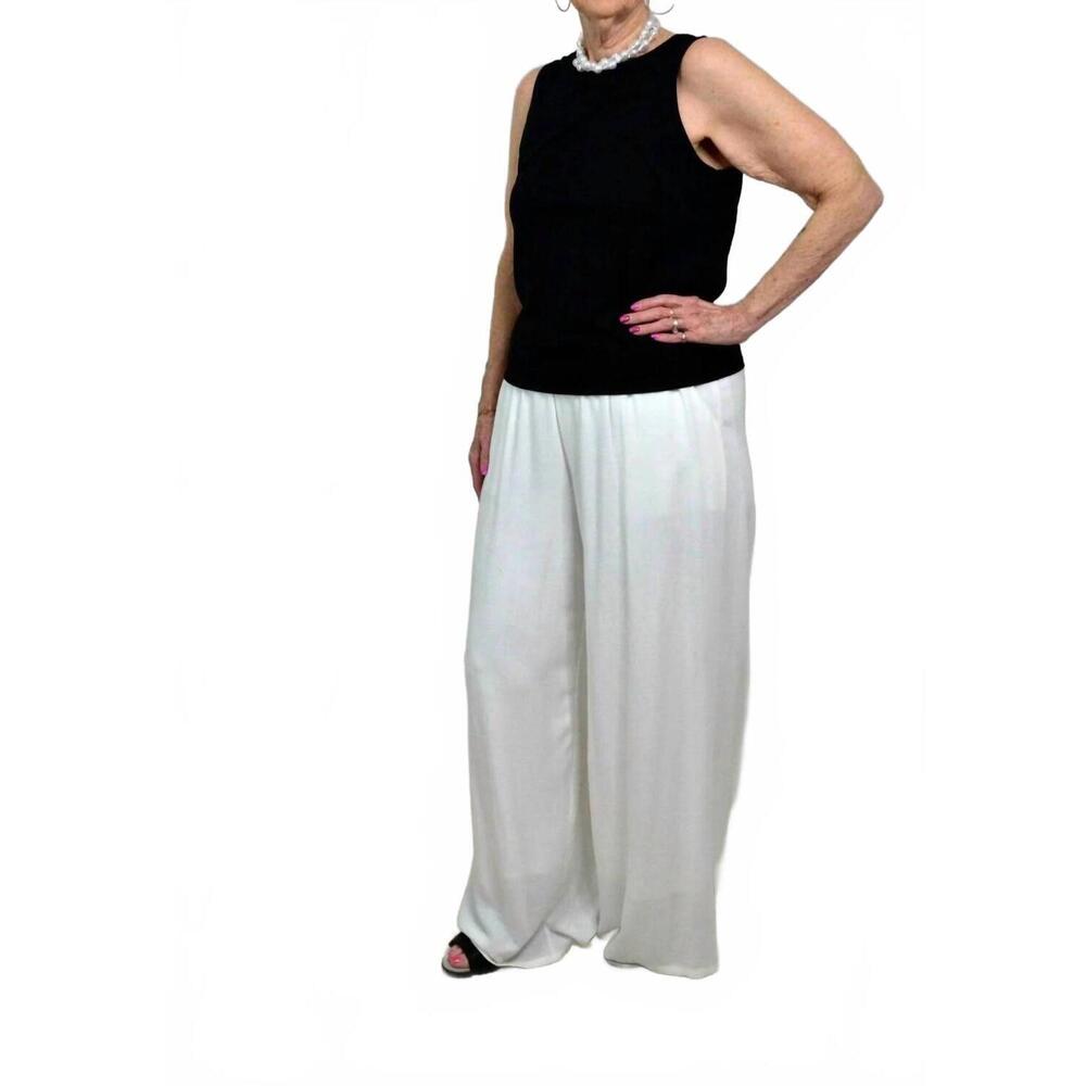 NEW SADIE & SAGE summer wide leg pants in white